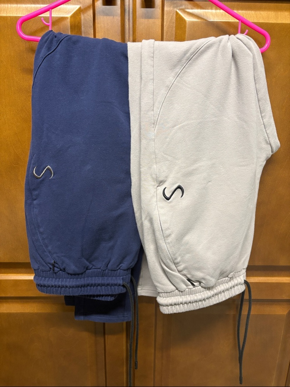 TLF Joggers in Navy and Light Gray
